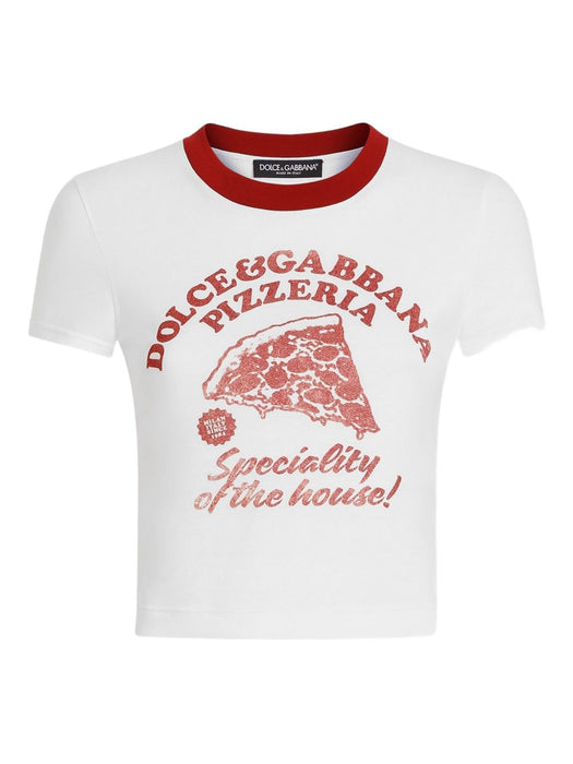 graphic-print cotton T-shirt F8W08T GDDM8W0800 DOLCE & GABBANA 