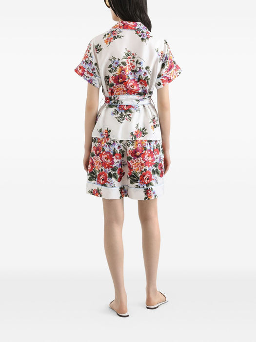 floral-print tie shorts FTC42T IS11IHA5ZO DOLCE & GABBANA 