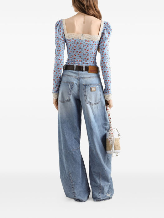panel distressed jeans FTDG9D G8OG6S9001 DOLCE & GABBANA 