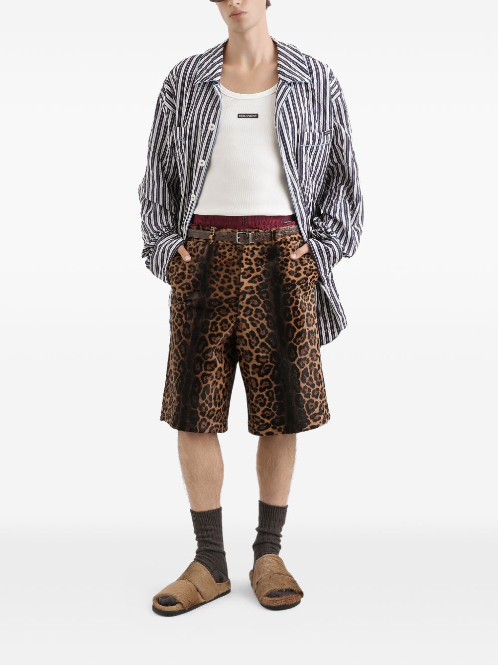 ribbed logo-patch vest G8PA8T G7P3IW0800 DOLCE & GABBANA 