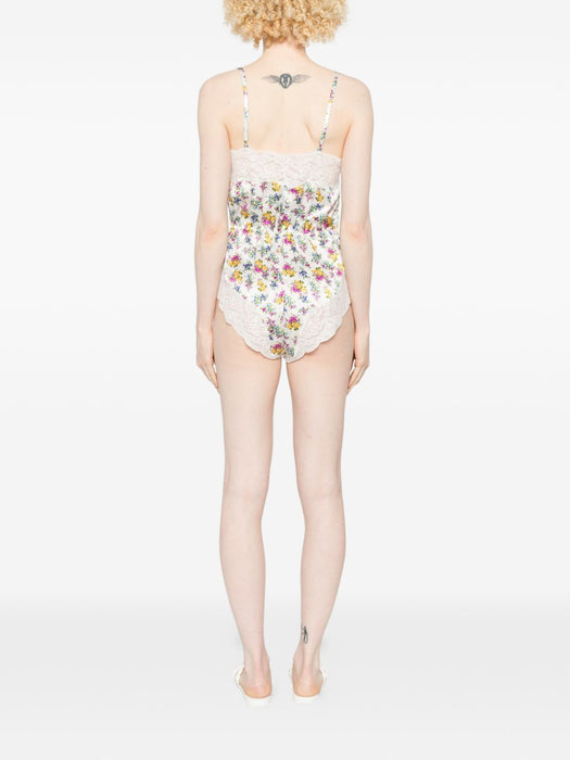 floral-print lace-trim playsuit O7A81T ON0BXHA5XL DOLCE & GABBANA 