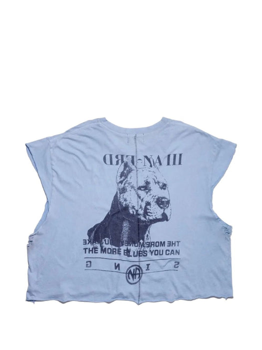 NA Pitbull Cut-Off T-Shirt<BR/> 01-0947 LIGHT BLUE ENFANTS RICHES DÉPRIMÉS 