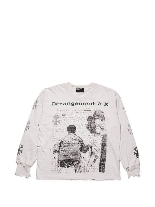 DÉRANGEMENT À X LS T-SHIRT 01-0950 FADED CHARCOAL / BLACK ENFANTS RICHES DÉPRIMÉS 