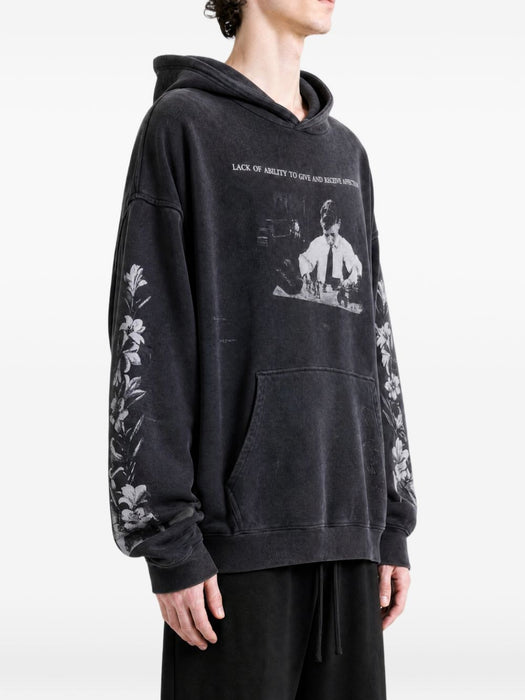 HEAD AGAINST THE BARS HOODIE 02-0514 WASHED BLACK ENFANTS RICHES DÉPRIMÉS 