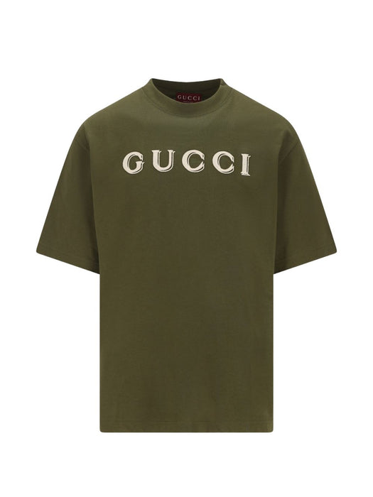 Cotton jersey T-shirt with embroidery 798115 XJHN33254 GUCCI 