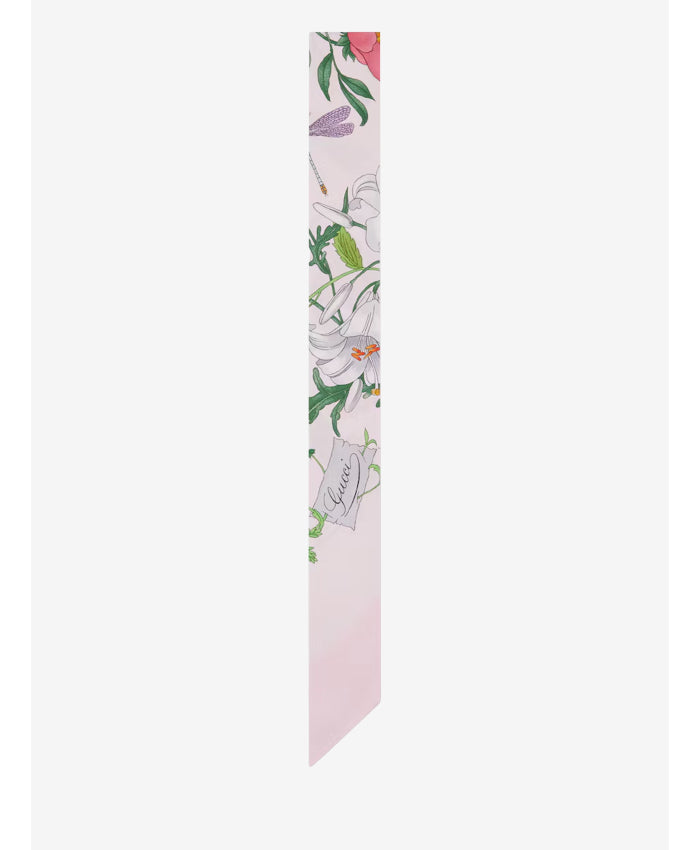 Printed silk twill ribbon 825121 3G0015872 GUCCI 