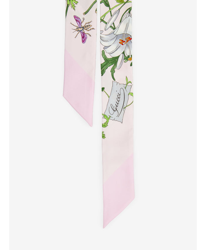 Printed silk twill ribbon 825121 3G0015872 GUCCI 
