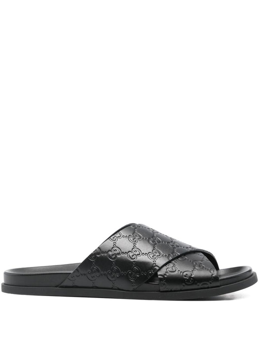 Interlocking-G criss-cross flat sandals 834940 AADMJ1000 GUCCI 