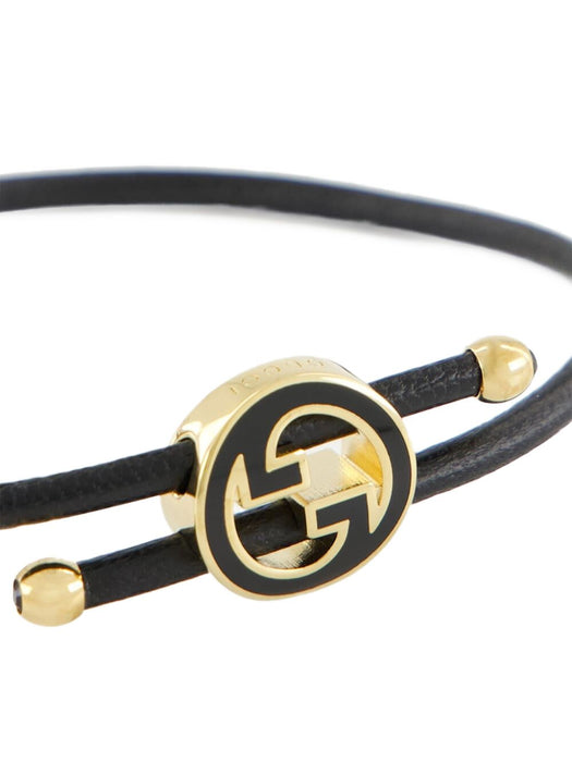 leather-brass bracelet 837355 IAAF18523 GUCCI 