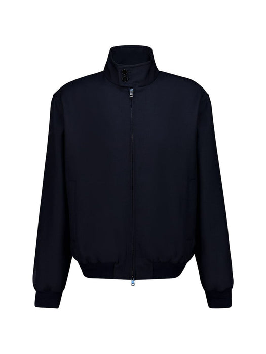 Wool twill zip jacket with logo detail 840084 ZAMII4080 GUCCI 