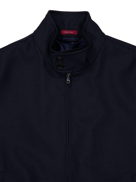 Wool twill zip jacket with logo detail 840084 ZAMII4080 GUCCI 