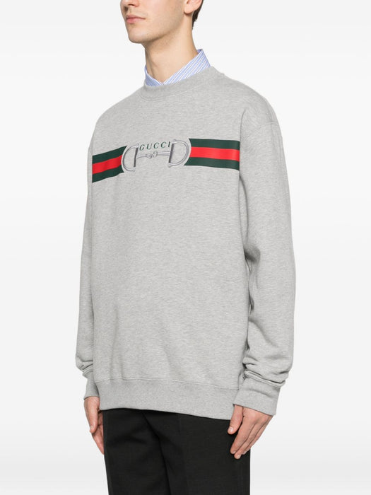 stripe logo sweatshirt 848737 XJHOK1056 GUCCI 