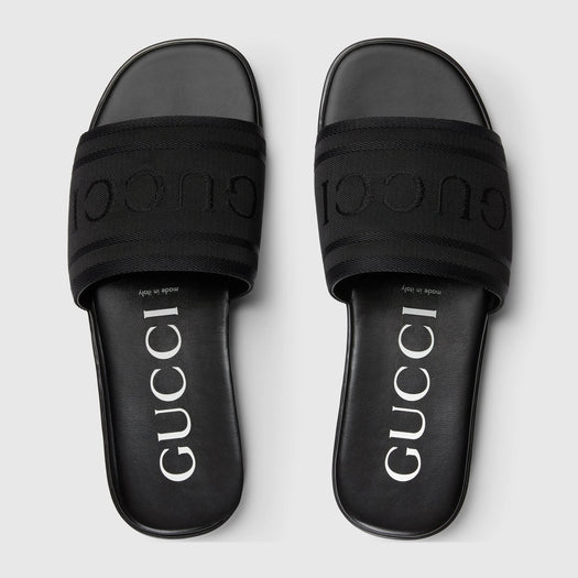 Men's slide sandal with tonal logo 854485 HAAN91000 GUCCI 