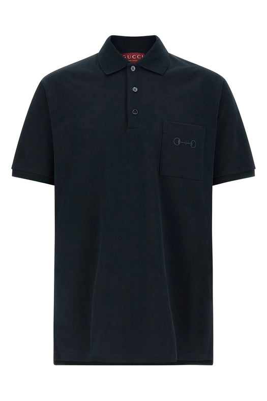 Cotton piquet polo shirt with embroidery 854796 XJHQP4055 GUCCI 