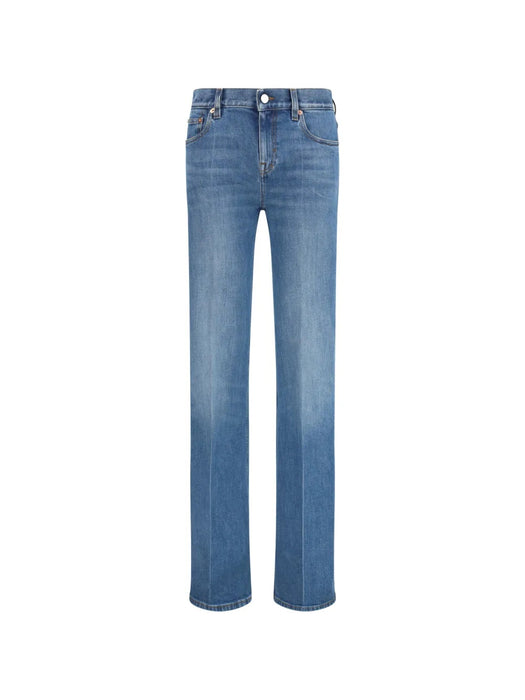logo-patch flared trousers 855671 XDDFK4011 GUCCI 