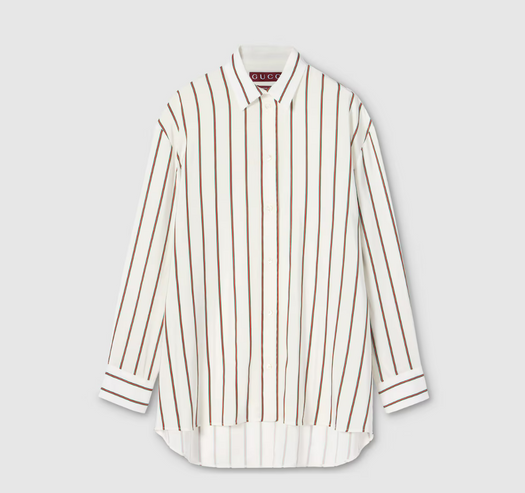 Web silk jacquard shirt 855879 ZAUGG9669 GUCCI 