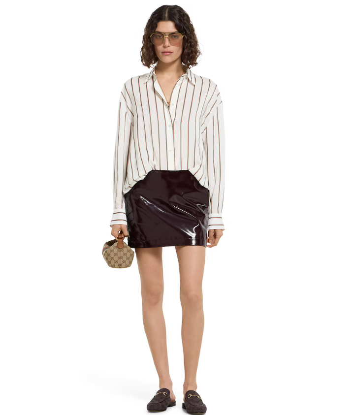 Web silk jacquard shirt 855879 ZAUGG9669 GUCCI 