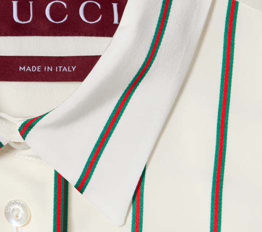 Web silk jacquard shirt 855879 ZAUGG9669 GUCCI 