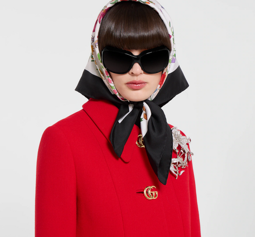 Wool natté coat with Double G button 860471 ZHW106544 GUCCI 