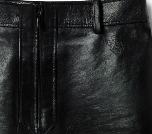 Leather mini skirt 860694 XNA6E1000 GUCCI 