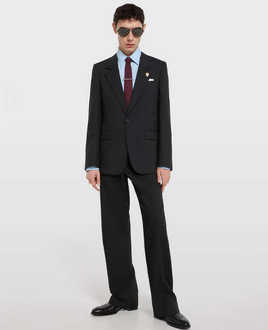 Single-breasted GG wool jacket 864110 ZAUP11000 GUCCI 