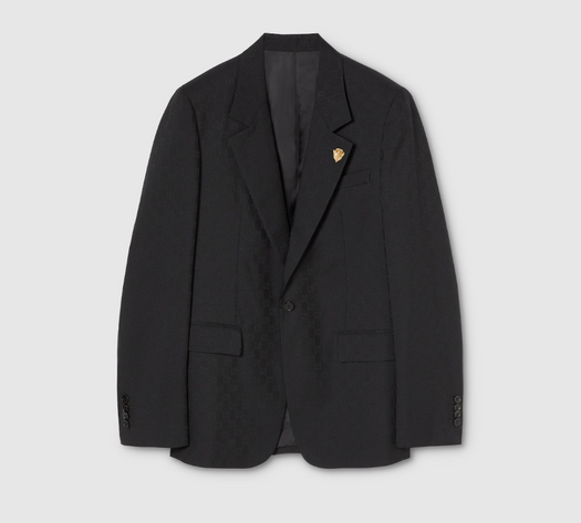 Single-breasted GG wool jacket 864110 ZAUP11000 GUCCI 