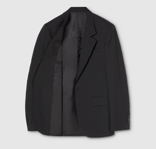 Single-breasted GG wool jacket 864110 ZAUP11000 GUCCI 
