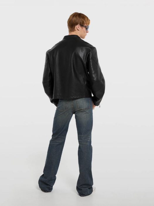 Leather jacket with Horsebit 864931 XNBCJ1000 GUCCI 