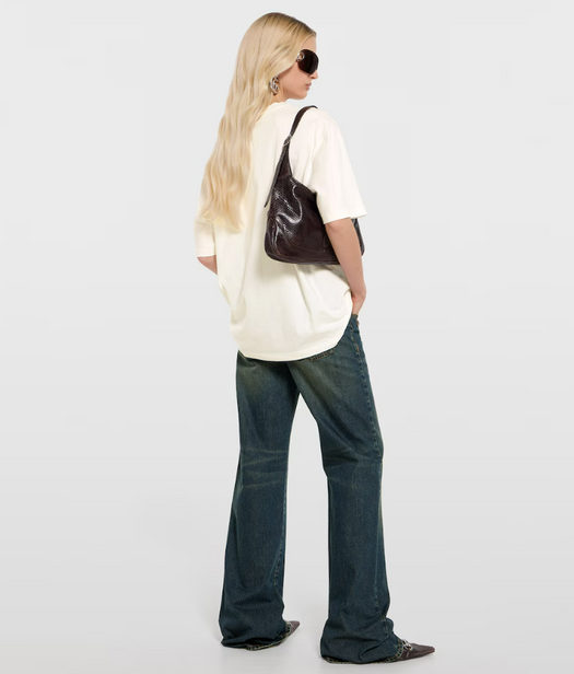 Cotton jersey and silk T-shirt with print 865015 XJHUF9280 GUCCI 