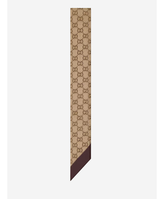 Printed silk chiffon ribbon 865307 3GAQS9965 GUCCI 