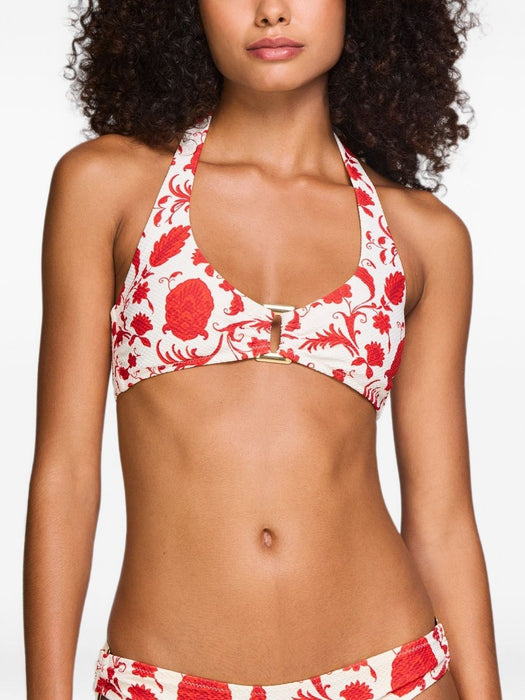 Evia rectangle halterneck bikini 26SSEV09 PRT-PRT HEIDI KLEIN 