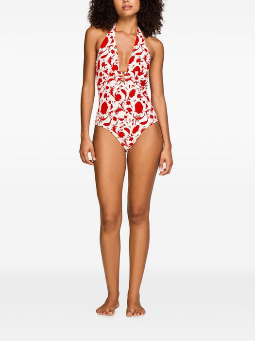Evia rectangle halterrneck swimsuit 26SSEV21 PRT-PRT HEIDI KLEIN 