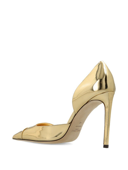 Brigitte pointed-toe pumps BRIGITTE 100 QUI GOLD JIMMY CHOO 