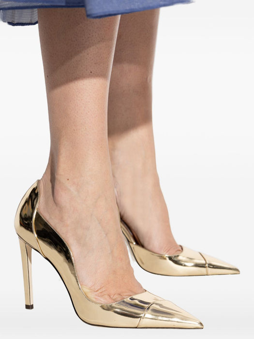 Brigitte pointed-toe pumps BRIGITTE 100 QUI GOLD JIMMY CHOO 
