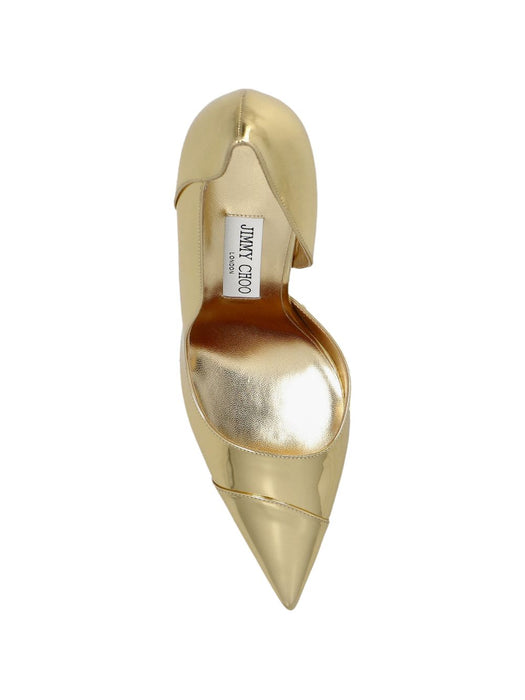 Brigitte pointed-toe pumps BRIGITTE 100 QUI GOLD JIMMY CHOO 