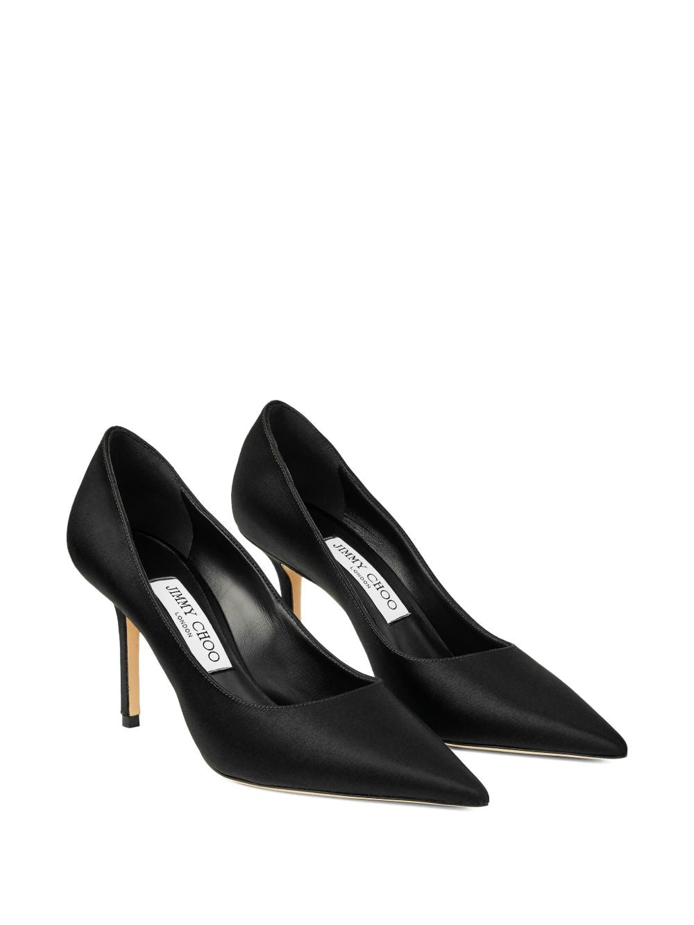 85mm Love pointed-toe pumps LOVE 85 SAT BLACK JIMMY CHOO 
