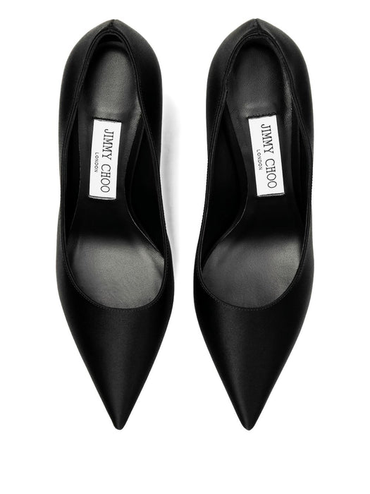 85mm Love pointed-toe pumps LOVE 85 SAT BLACK JIMMY CHOO 