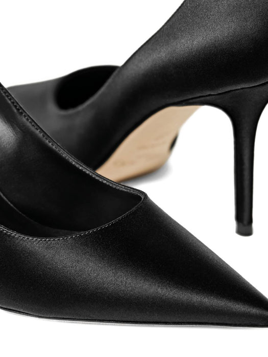 85mm Love pointed-toe pumps LOVE 85 SAT BLACK JIMMY CHOO 