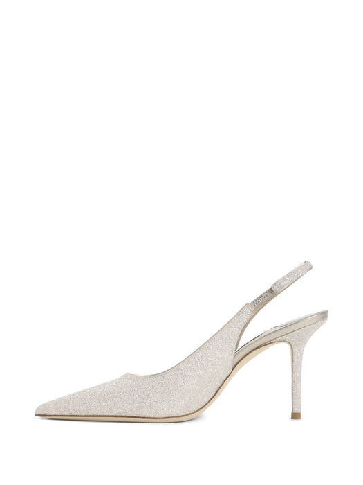 Love Slingback point-toe pumps LOVE SB 85 GQI LIGHT SOFT GOLD JIMMY CHOO 