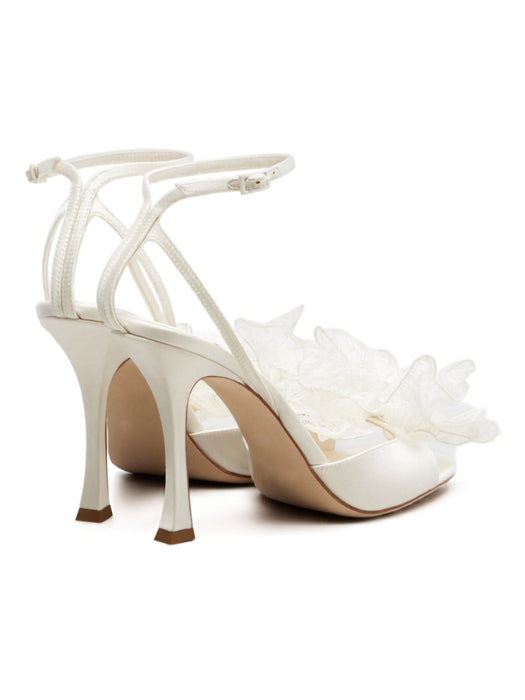 Mimmi satin sandals MIMMI 100 GVX IVORY/IVORY JIMMY CHOO 
