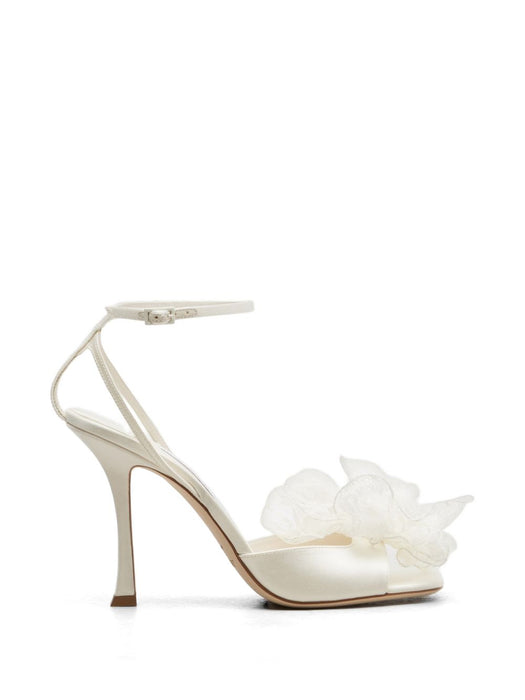 Mimmi satin sandals MIMMI 100 GVX IVORY/IVORY JIMMY CHOO 