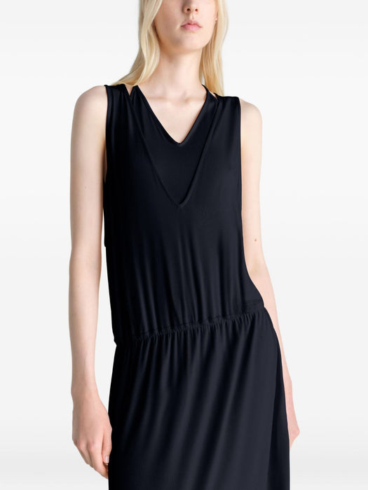 Double Layer Drape Dress DR1146 LJ1050BK980 LEMAIRE 