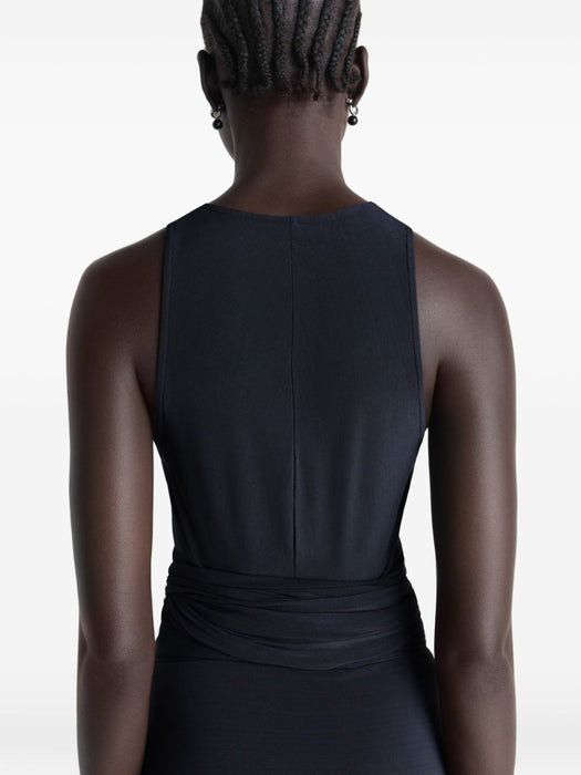 Draped wrap top<BR/><BR/> OT0008 LJ1050BK980 LEMAIRE 