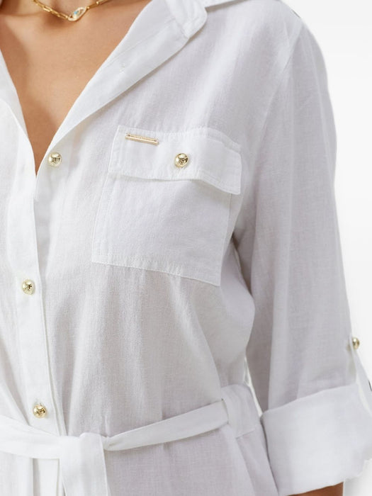 Darcy White Dress DARCY CR WHT MELISSA ODABASH 