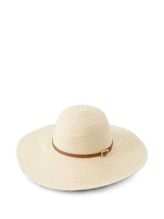 Jemima Cream Hat JEMIMA CR WHT/TAN MELISSA ODABASH 
