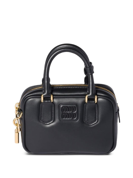 Arcadie leather tote bag 5BB123 V OON ACR3F0002 MIU MIU 