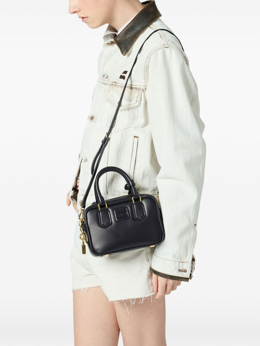 Arcadie leather tote bag 5BB123 V OON ACR3F0002 MIU MIU 