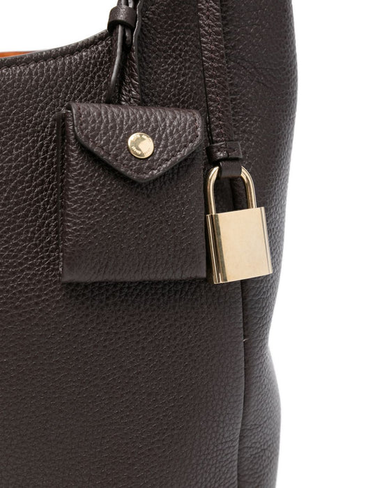 Dark Brown Leather Shoulder Bag 5BE098 2IFLF0ZKS MIU MIU 