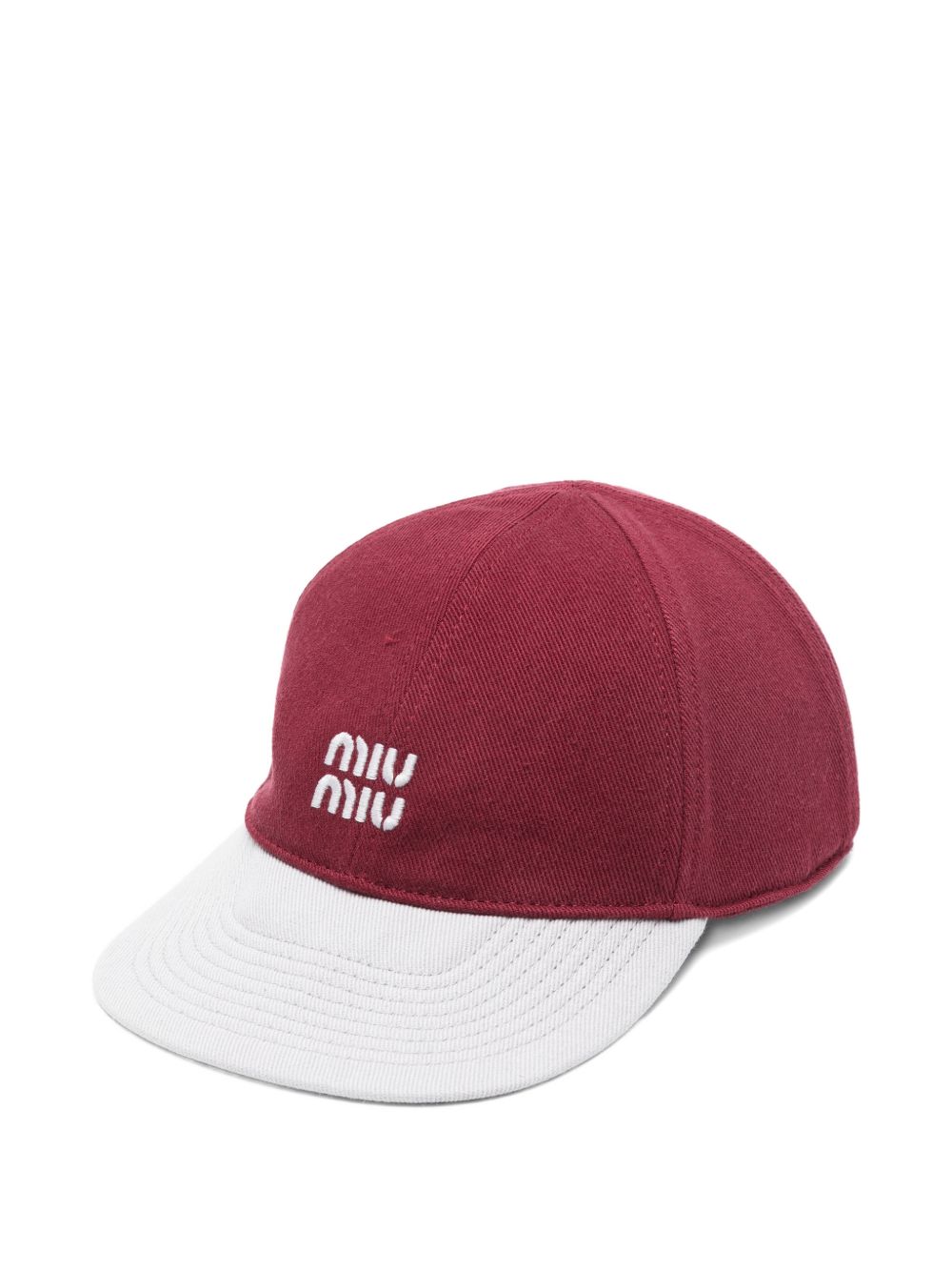 Drill baseball cap 5HC369 2CWCF04ZH MIU MIU 