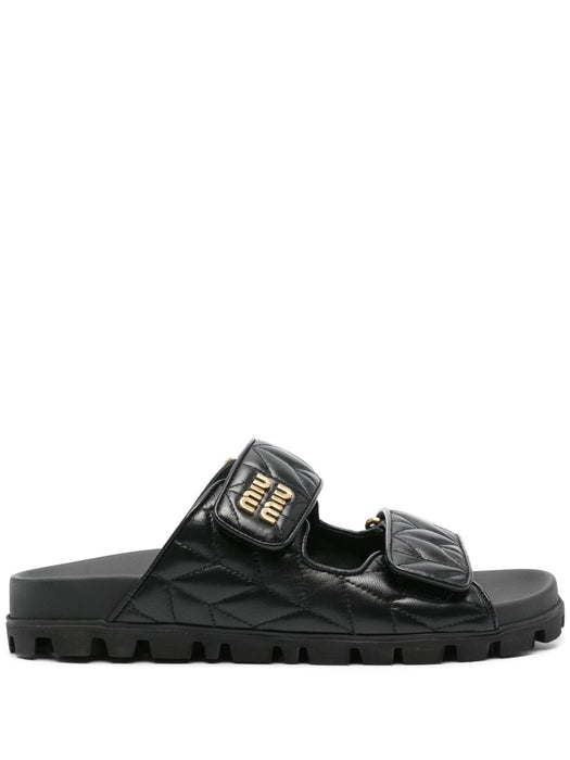 matelassé leather sandals 5XX640 F 010 88TF0002 MIU MIU 